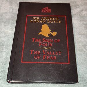 Book Sir Arthur Conan Doyle Collectible Mystery Sign of Four Valley of Fear